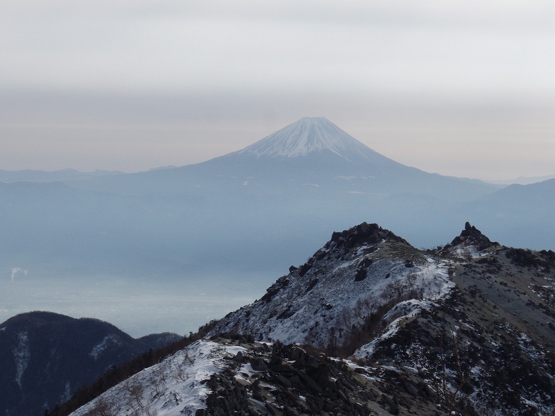 ２月　鳳凰からみた富士山